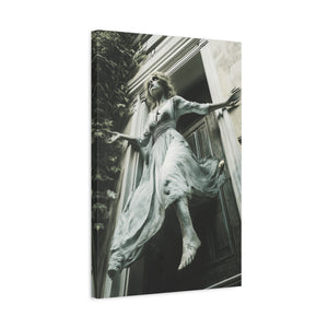Eerie Fantasy Wall Art Canvas, Dark Atmosphere Decor, Gothic Home Decor, Haunting Art for Halloween, Unique Gift Idea