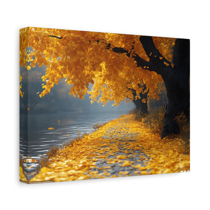 Autumn Serenity Canvas Wall Art, Fall Decor, Nature Photography, Thanksgiving Gift, Home Wall Decoration