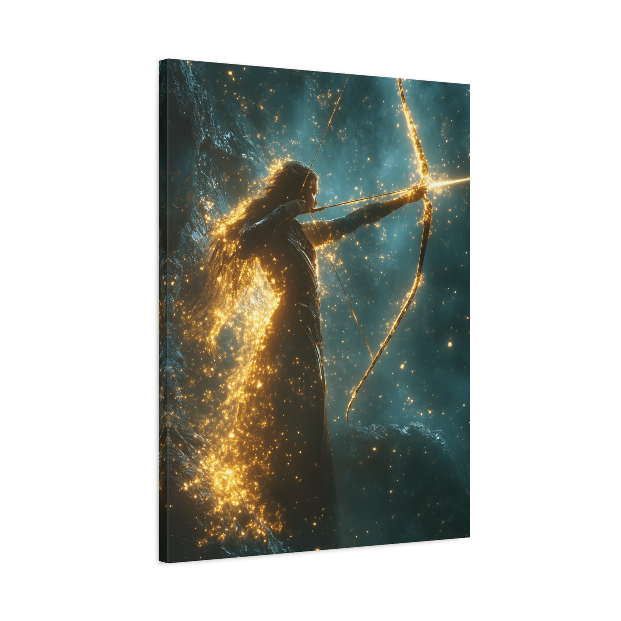 Celestial Archer Canvas Art Print, Dreamy Home Decor for Art Lovers, Gift for Her, Modern Wall Art, Bohemian Room Decor