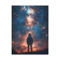 Cosmic Wall Art Canvas Print, Space Decor, Astronaut Artwork, Universe Gift, Galaxy Decoration, Sci-Fi Home Gallery