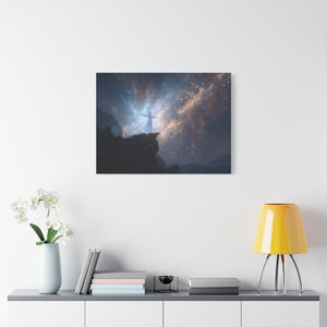Cosmic Canvas Wall Art, Inspirational Decor, Galaxy Artwork, Home Decor, Celestial Wall Print, Meditation Art, Gift Idea