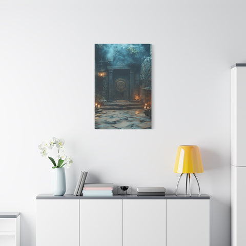 Mystical Doorway Canvas Print, Wall Art, Home Decor, Fantasy Art, Office Decoration, Bohemian Vibes, Gift Idea