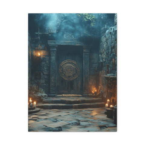 Mystical Doorway Canvas Print, Wall Art, Home Decor, Fantasy Art, Office Decoration, Bohemian Vibes, Gift Idea