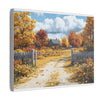 Autumn Décor, Canvas Art, AI Autumn Landscape, Nature Artwork Gift, Modern Wall Hanging, Unique Wall Art