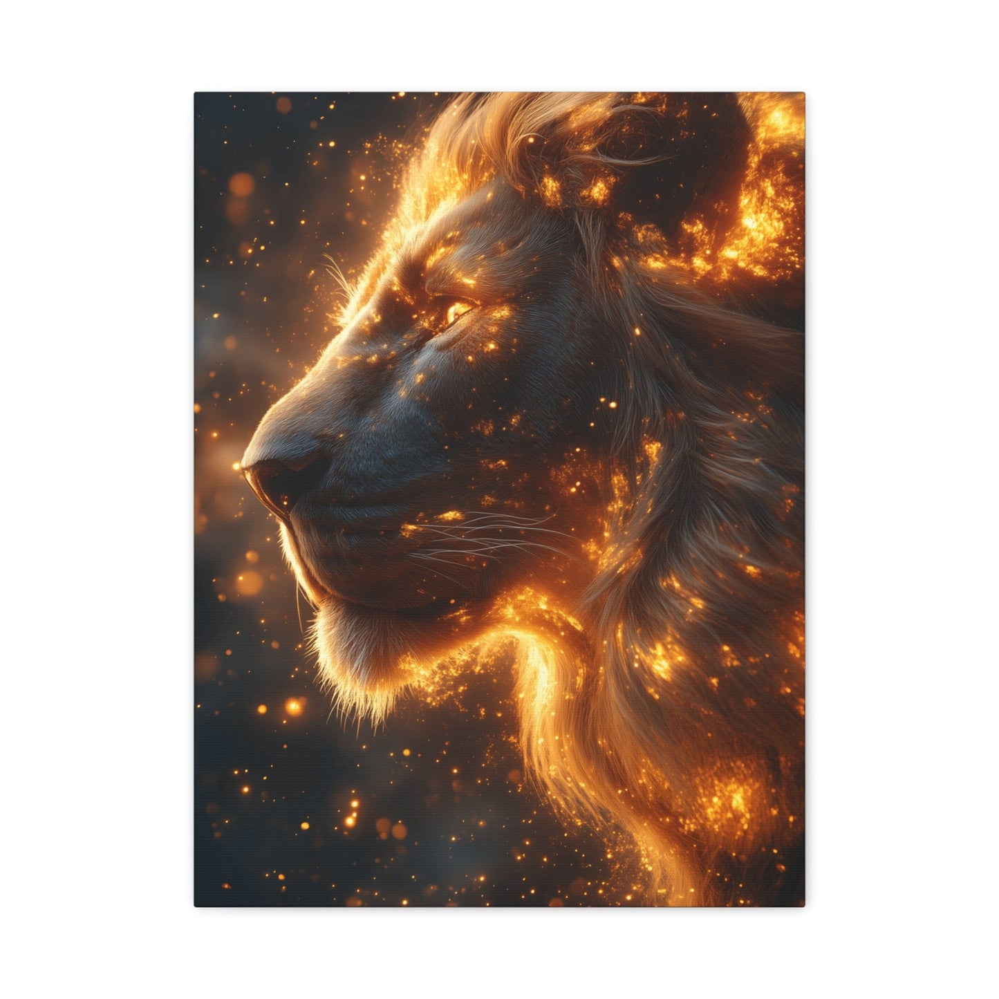Majestic Lion Canvas Art - Wall Decor, Animal Print, Home Decoration, Gift for Animal Lovers, Stunning Wall Art