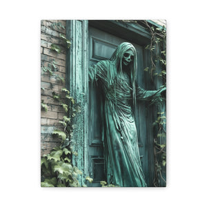 Creepy Gothic Canvas Art, Spooky Decor for Halloween, Wall Art, Unique Gift for Goth Lovers, Eerie Home Decoration