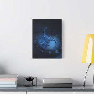 Scorpio Zodiac Wall Art, Astrology Decor, Mystic Home Gallery, Celestial Canvas, Gift for Astrologers, Unique Bedroom Decor