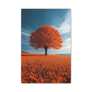 Vibrant Autumn Canvas Print - Colorful Home Décor, Fall Wall Art, Rustic Décor
