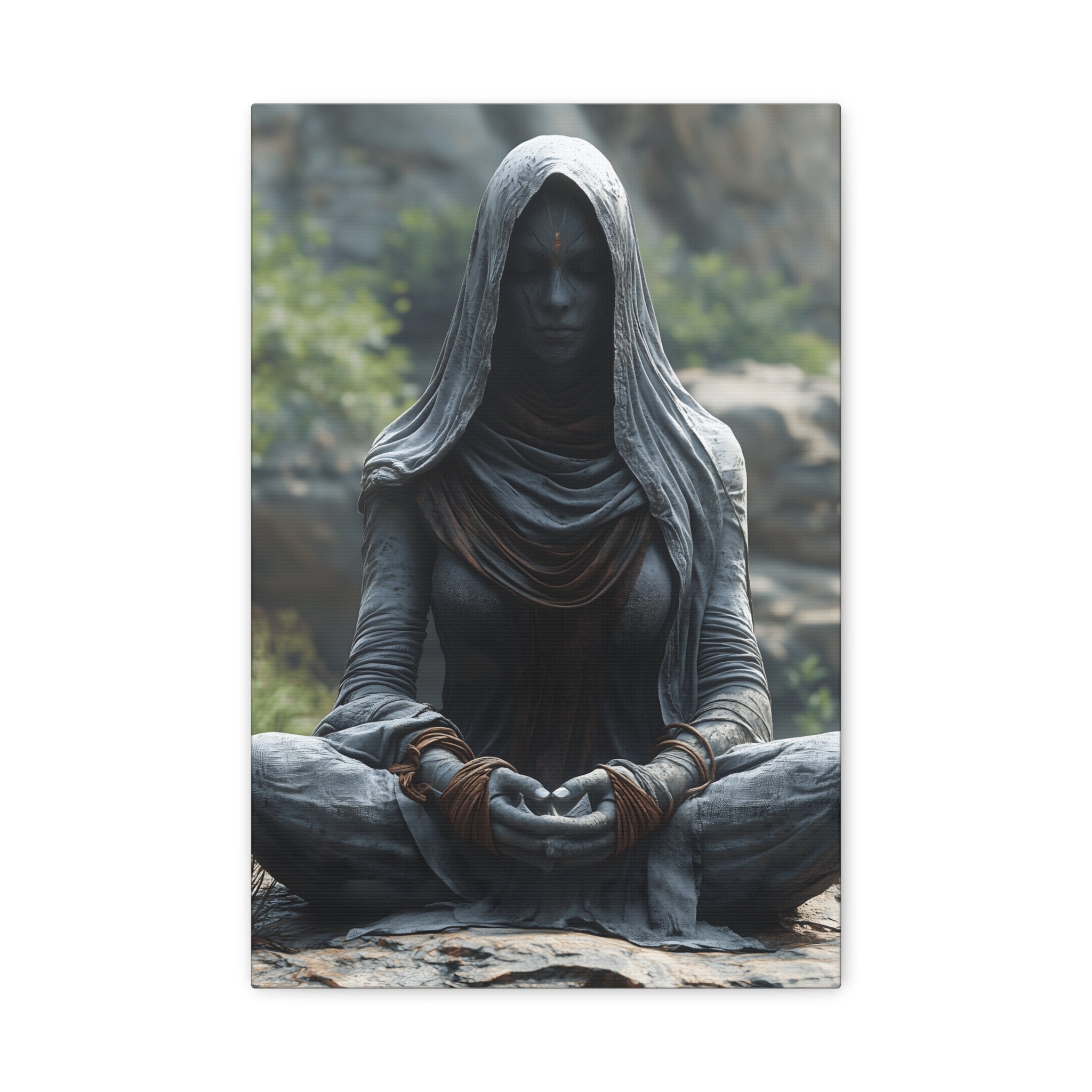Meditation Wall Art, Zen Decor for Mindfulness, Spiritual Canvas Print, Spiritual Gift, Calm Room Decor, Artwork for Yoga Enthusiasts