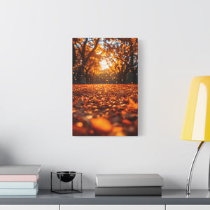 Autumn Landscape Canvas Print, Fall Decor, Cozy Room Art, Home Wall Decor, Gift for Nature Lovers, Thanksgiving Decoration