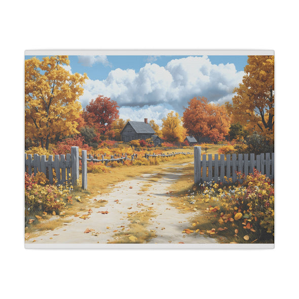 Autumn Décor, Canvas Art, AI Autumn Landscape, Nature Artwork Gift, Modern Wall Hanging, Unique Wall Art