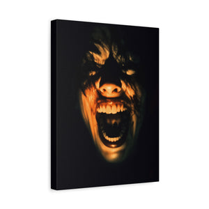 Screaming Face Art Print Canvas, Horror Wall Decor, Macabre Home Accent, Gothic Room Art, Unique Gift Idea