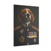 Beagle Military Wall Art - Patriotic Dog Décor for Army, Air Force, Navy, Marines