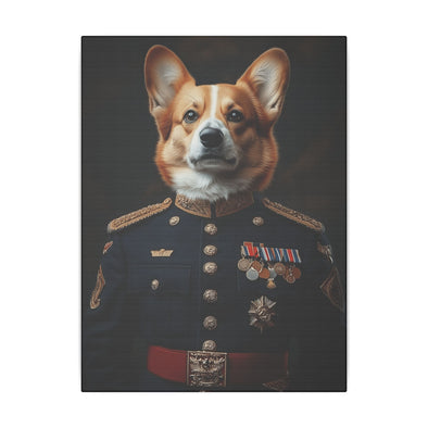 Pembroke Welsh Corgi Military Wall Art - Patriotic Dog Décor for Army, Air Force, Navy, Marines