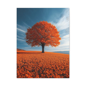 Vibrant Autumn Canvas Print - Colorful Home Décor, Fall Wall Art, Rustic Décor