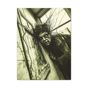 Horror Art Canvas Print, Unique Home Decor, Spooky Wall Art, Gothic Style, Creepy Gift Idea, Halloween Decoration