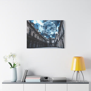 Sky Clock Matte Canvas Art | Unique Home Décor, Wall Art, Gift for Art Lovers