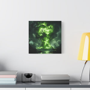 Enchanted Tree Canvas Art Print, Nature Home Decor, Forest Wall Art, Living Room Decoration, Gift for Nature Lovers, Green Wall Art