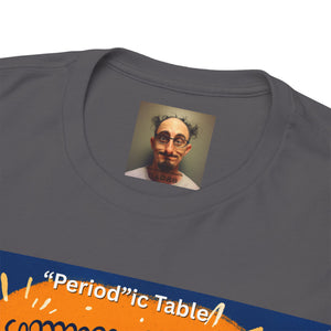 Periodic Table Calendar Tee — Humorous Science Pun T-Shirt