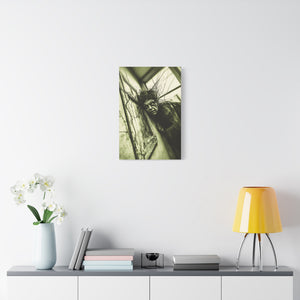 Horror Art Canvas Print, Unique Home Decor, Spooky Wall Art, Gothic Style, Creepy Gift Idea, Halloween Decoration