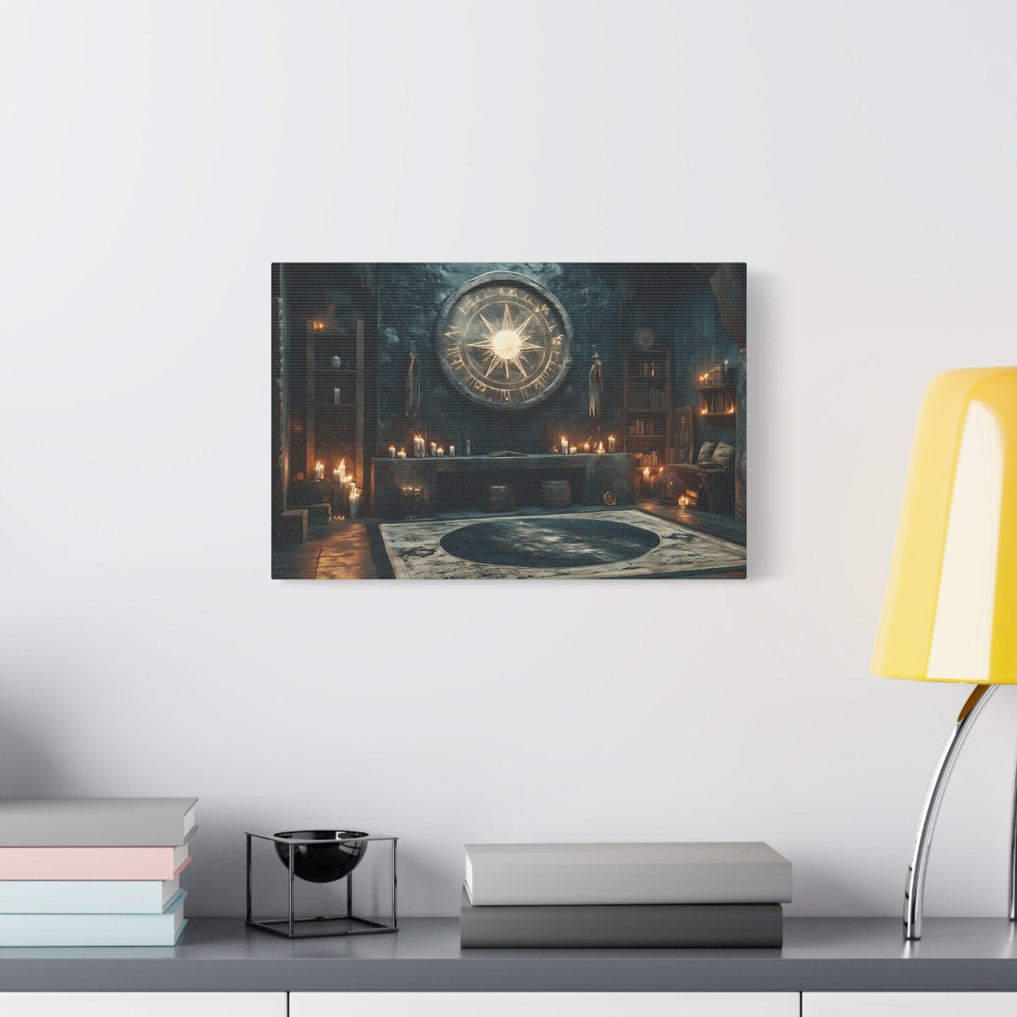 Mystical Matte Canvas Wall Art, Gothic Home Decor, Spiritual Room Decoration, Witchy Aesthetic, Bohemian Wall Hanging