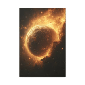 Galactic Wall Art Print, Cosmic Home Decor, Space Lover Gift, Modern Canvas Artwork