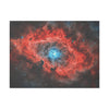 Space Crimson Nebula Glow Print, Stellar Wall Art, Celestial Poster, Galaxy Décor, Astronomical Art