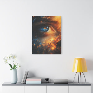 Cosmic Eye Wall Art Canvas, Mystical Home Decor, Celestial Art, Space Lover's Gift - BldyLcks Designs