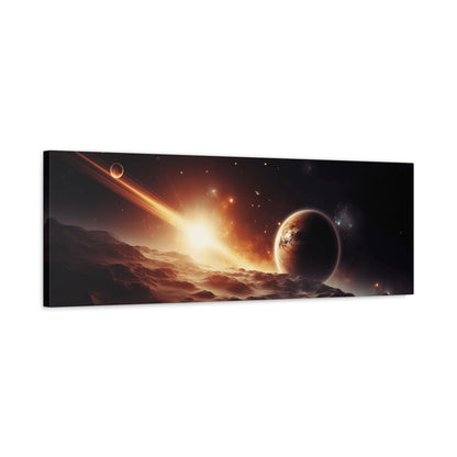 Cosmic Wall Art Canvas, Space Decor, Stellar Prints, Galaxy Home Decoration, Astronaut Bedroom Decor, Unique Gift for Space Lovers