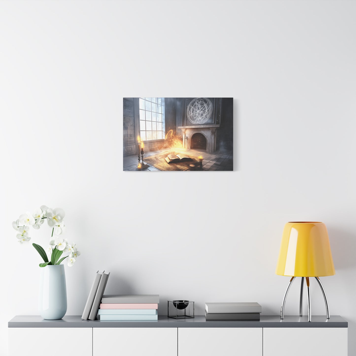 Mystical Canvas Art Print, Wall Decor for Fantasy Lovers, Enchanted Home Decor, Gifts for Book Lovers, Surreal Atmosphere Artwork