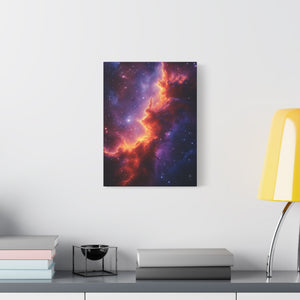 Stretched Canvas Print, Celestial Artwork, Home Decor, Space-Themed Gift, Office Wall Art, Galaxy Canvas