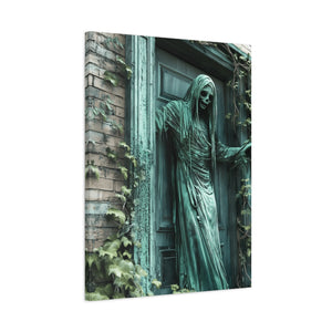 Creepy Gothic Canvas Art, Spooky Decor for Halloween, Wall Art, Unique Gift for Goth Lovers, Eerie Home Decoration