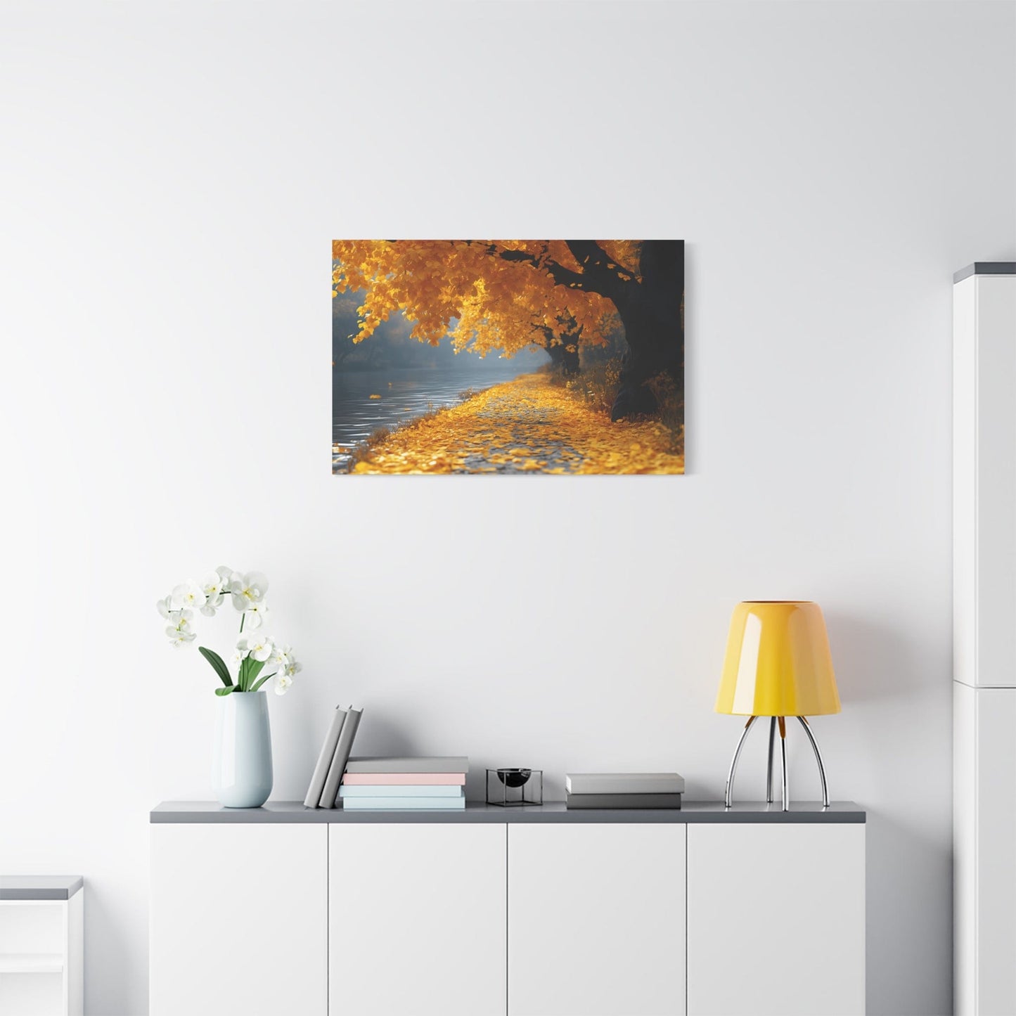 Autumn Serenity Canvas Wall Art, Fall Decor, Nature Photography, Thanksgiving Gift, Home Wall Decoration