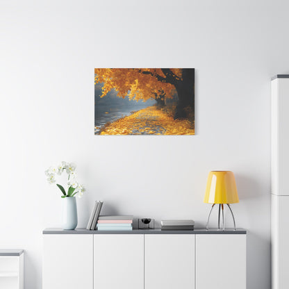 Autumn Serenity Canvas Wall Art, Fall Decor, Nature Photography, Thanksgiving Gift, Home Wall Decoration