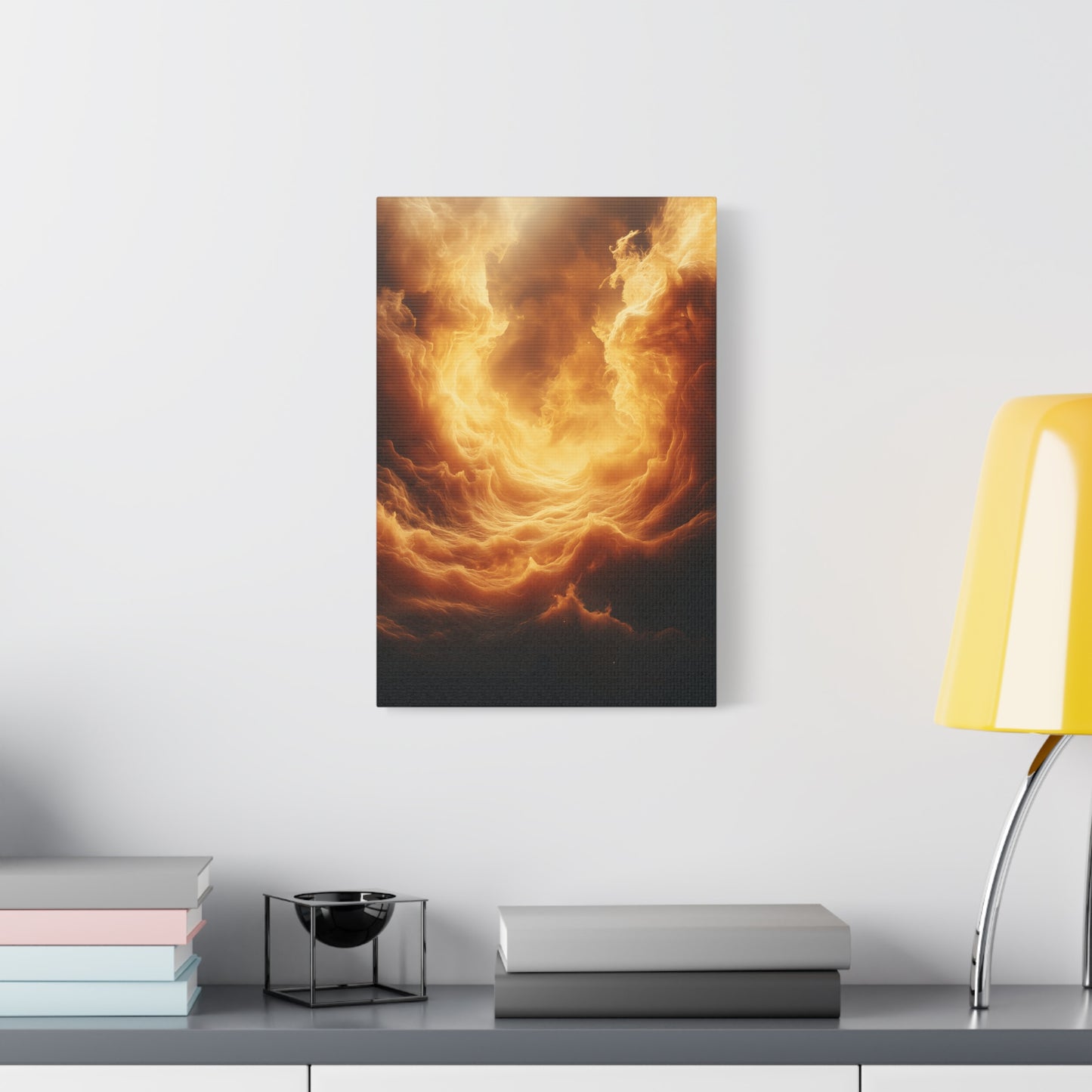 Stretched Canvas Print, Dreamy Cloud Artwork, Atmospheric Wall Decor, Abstract Art for Home, Modern Living Space Decoration