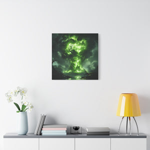 Enchanted Tree Canvas Art Print, Nature Home Decor, Forest Wall Art, Living Room Decoration, Gift for Nature Lovers, Green Wall Art