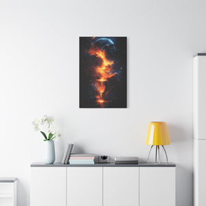 Cosmic Dreamscape Canvas Art, Abstract Wall Decor, Celestial Home Decor, Unique Gift for Space Lovers, Modern Art for Living Room