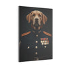 Labrador Retriever Military Wall Art - Patriotic Dog Décor for Army, Air Force, Navy, Marines