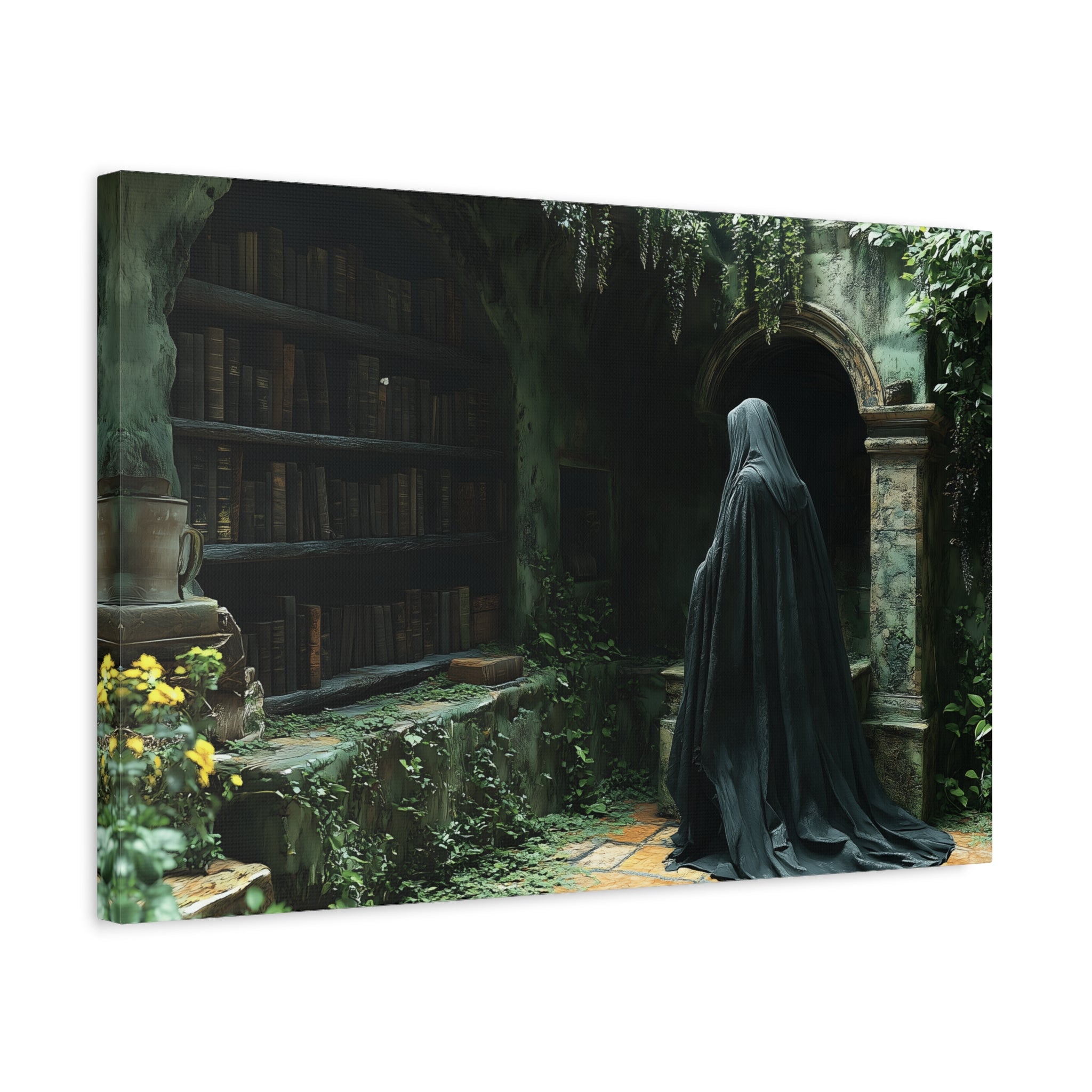 Mystical Canvas Wall Art, Enchanted Decor for Home, Dark Aesthetic Artwork, Gothic Wall Hanging, Unique Gift Idea