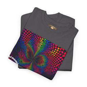 Psychedelic Rainbow Vortex T-Shirt — Trippy Optical Illusion Tee