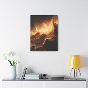 Canvas Wall Art, Cosmic Landscape, Celestial Décor, Starry Night Art, Space Wall Décor