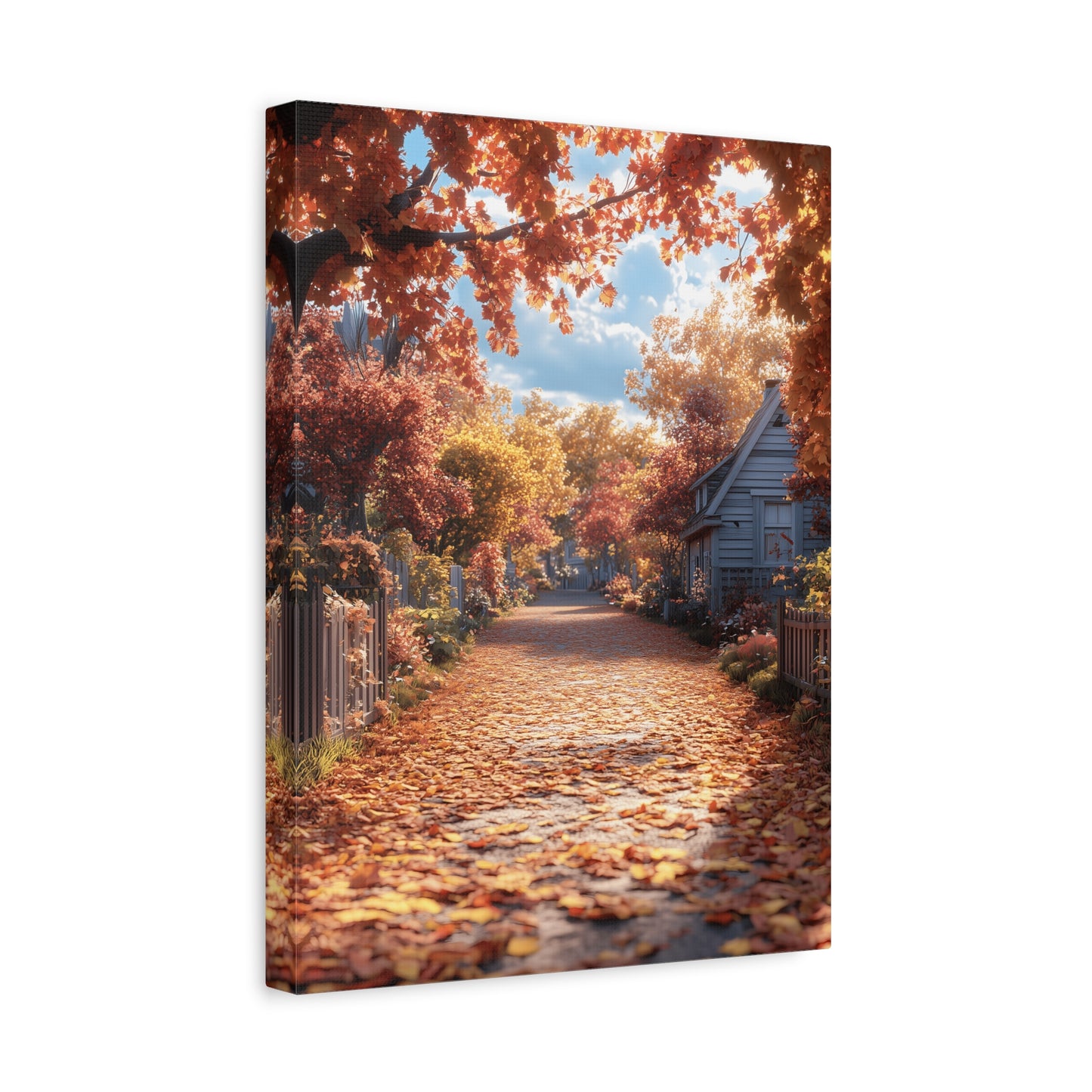 Autumn Landscape Canvas Wall Art Print, Fall Decor, Home Decoration, Nature Artwork, Seasonal Gift, Cozy Vibes, Rustic Wall Decor