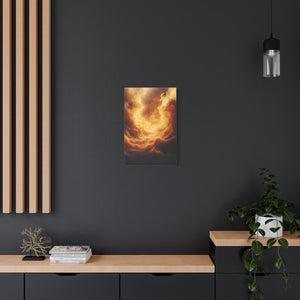 Stretched Canvas Print, Dreamy Cloud Artwork, Atmospheric Wall Decor, Abstract Art for Home, Modern Living Space Decoration