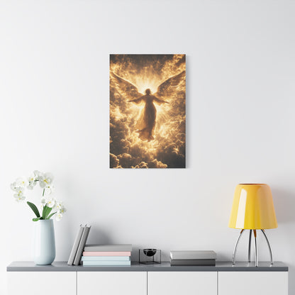 Heavenly Angel Canvas Print, Spiritual Wall Art, Home Decor, Gift for Faith, Inspirational Artwork, Angelic Guardian Decor