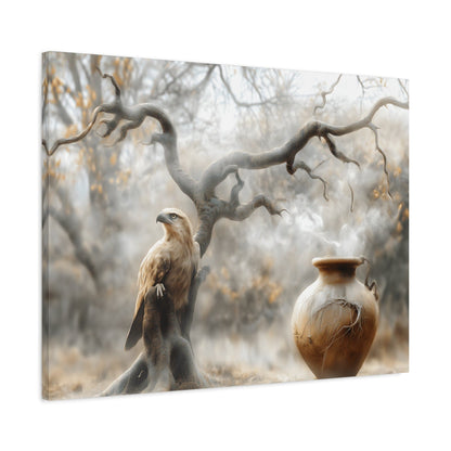 Nature-Inspired Matte Canvas Print, Wall Art, Bohemian Home Decor, Gift for Bird Lovers, Rustic Wall Decor, Wildlife Artwork