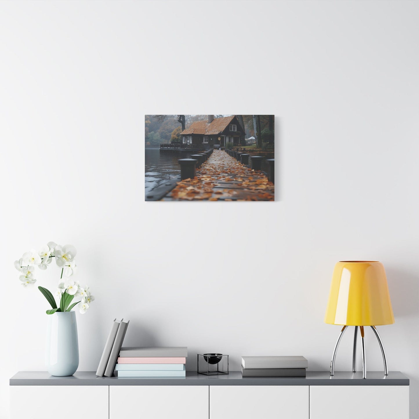 Autumn Landscape Canvas Print, Cozy Home Wall Art, Fall Decor, Nature Photography, Gift for Homeowners, Seasonal Decor