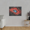 Space Crimson Nebula Glow Print, Stellar Wall Art, Celestial Poster, Galaxy Décor, Astronomical Art