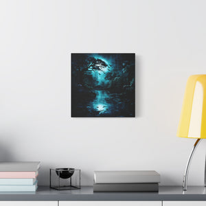 Nature-Inspired Stretched Canvas Art for Home Decor, Serenity Wall Art, Blue Forest Landscape, Perfect Gift for Nature Lovers, [...]