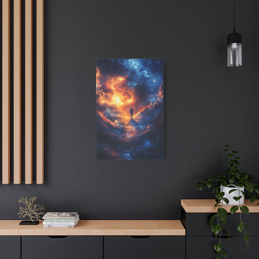 Cosmic Wall Art Canvas Print, Galaxy Decor, Celestial Home Decor, Sci-Fi Art, Unique Gift for Space Lovers