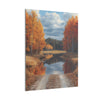 Autumn Décor, Canvas Art, AI Autumn Landscape, Nature Artwork Gift, Modern Wall Hanging, Unique Wall Art